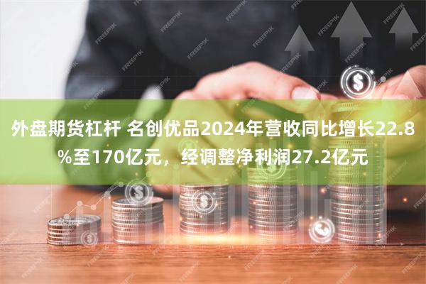 外盘期货杠杆 名创优品2024年营收同比增长22.8%至170亿元，经调整净利润27.2亿元