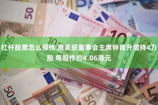 杠杆股票怎么操作 鹰美获董事会主席钟育升增持4万股 每股作价4.06港元